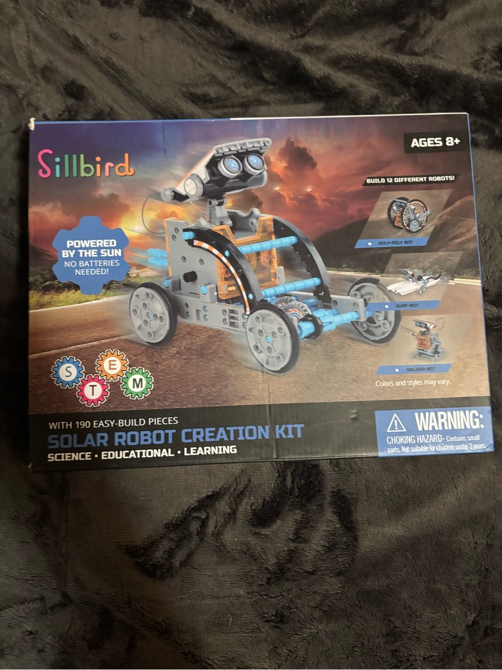 Solar Robot Creation Kit - Blue STEM Learning Toy